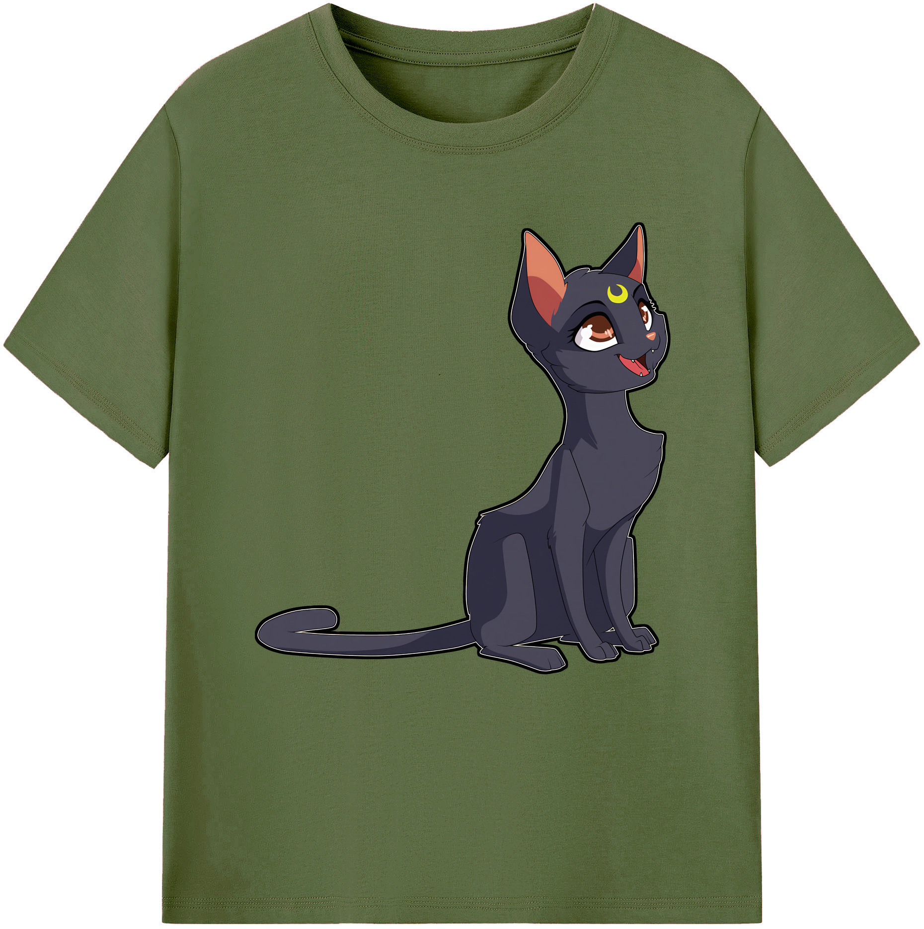 （画像用） 美少女戦士セーラームーン Sailor Moon 綿100％半袖Tシャツ（フロントプリント）